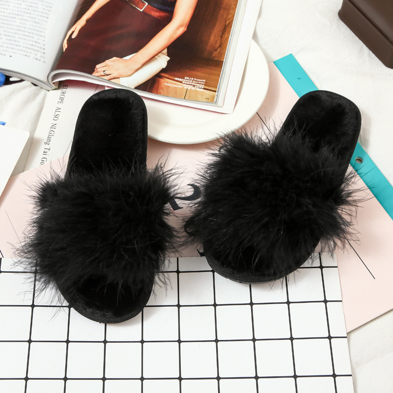 autumn and winter fashion ostrich wool slippers  NSPE9986