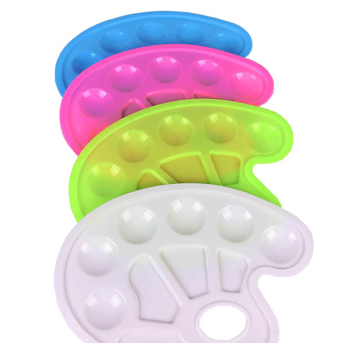 Cross-border children's painting plastic color palette, nail art foot color plate DIY doodle paint box