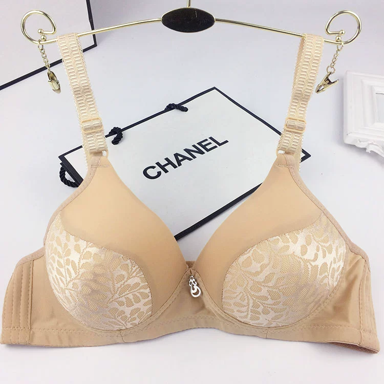 Thin wireless bra, underwear for mother, plus size, for middle age