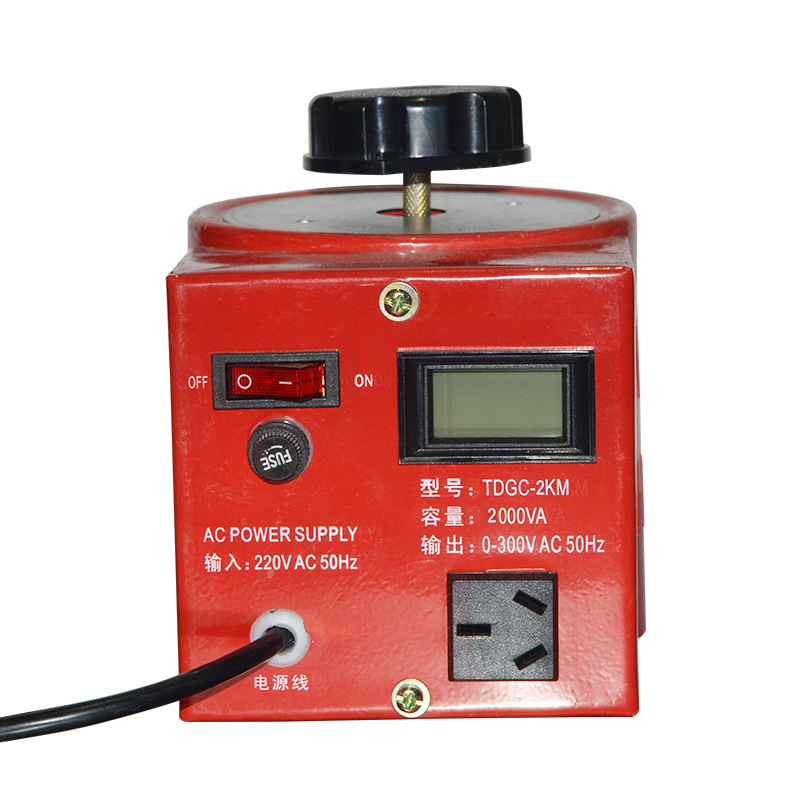 厂家批发2KW调压2000W调压器TDGC2-2KVA单相交流接触式调压器全铜