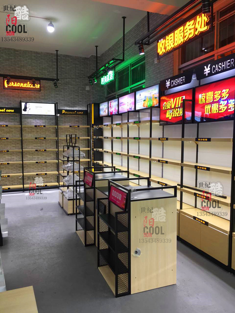化妆品店货柜 化妆品店货架