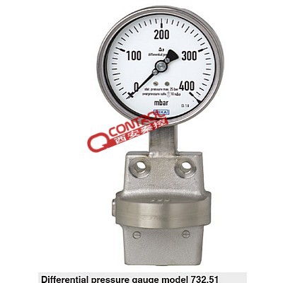 【秦控】德国威卡732.51.100 733.51.100差压表 膜片金属测量腔