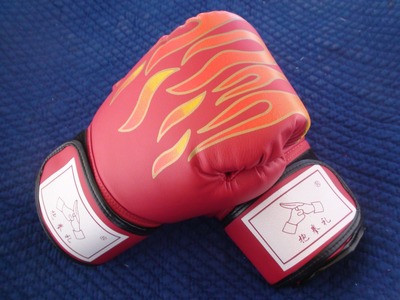 Manufactor Direct selling Boxing glove Sanda Taekwondo train glove Bodybuilding Supplies adult pu Boxing Flame glove