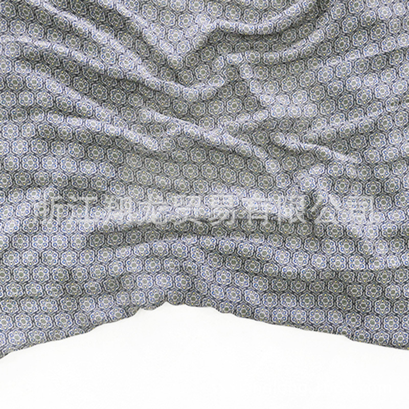 【翔龙印花 XL853】规则印花飘逸印花女装雪纺面料