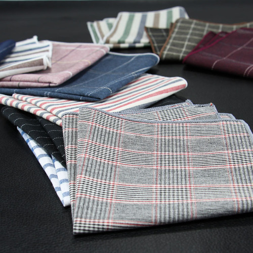 Cotton jacquard small square scarf, Korean style men's suit pocket scarf, women's handkerchief, British breast scarf