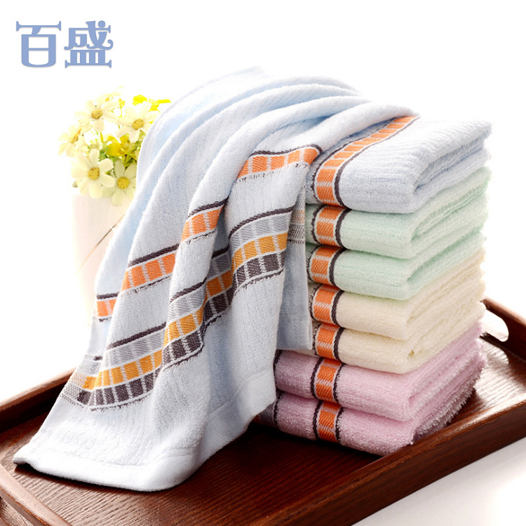 厂家直销新款提花情侣竹纤维毛巾可定制加工柔软亲肤吸湿透气毛巾