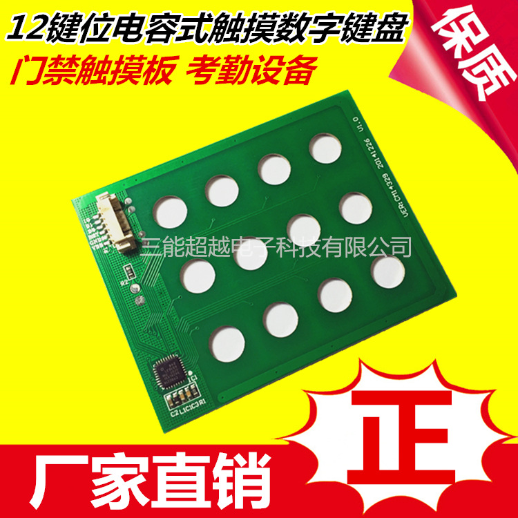 12 Keys Access control Touch Pad 12 Keys Capacitive touch Digital keyboard modular Capacitive touch chip
