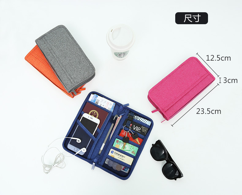142g Weight 100pcs Quantity Nylon Material Solid Color Pattern Casual Style Simple Certificates Mobile Phone Change Storage Bag Wholesale Nihaojewelry 2