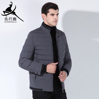man keep warm Solid Cotton leisure time Men's cotton-padded jacket coat direct deal A generation of fat
