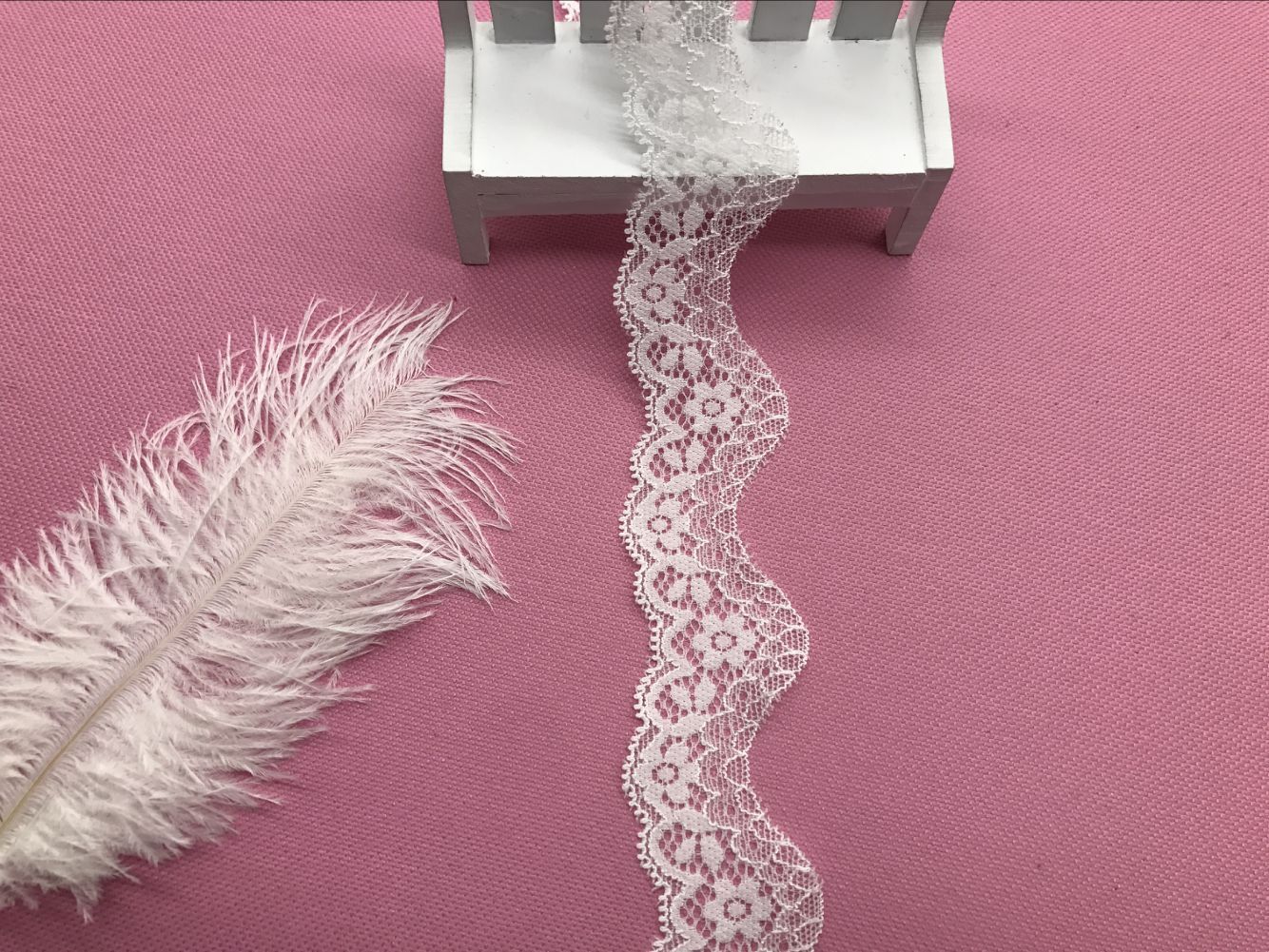 弹力花边氨纶花边厂家直销长期现货供应7006# 宽度3.3CM