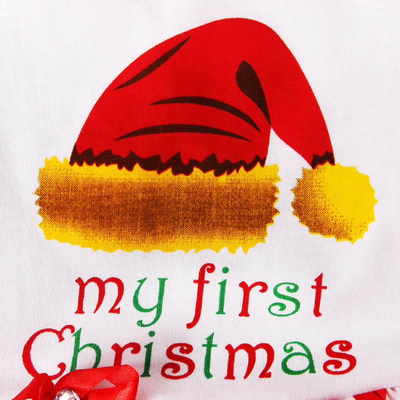Festliches Mädchen Weihnachtskleid Mit Haarband Set_voghion.com