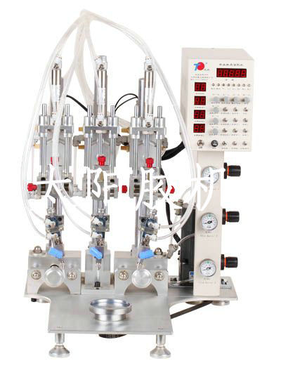嵊州太阳机电供应TYC3叁头叁点精密涂胶机适用扬声器各类产品点胶