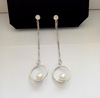 Earrings, ear clips from pearl, no pierced ears, wholesale