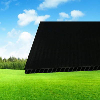 深圳厂家直销定做pp中空板 防静电黑色塑料板材货架瓦楞分隔板