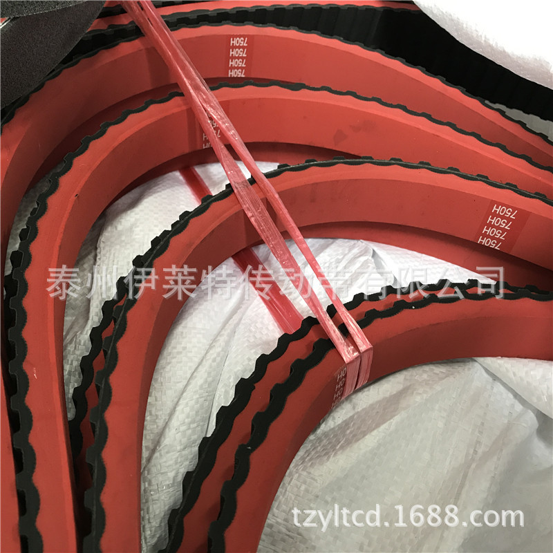 伊莱特/传动带 药品灌装机械同步带 旋盖机750H100+10T红胶/绿胶