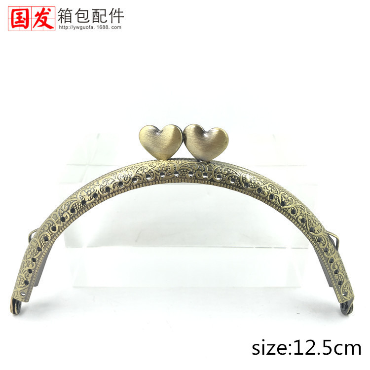 8.5 10.5, 12.5 cm semicircular en relieve en forma de corazón oro bronce plateado corazón de melocotón clásico