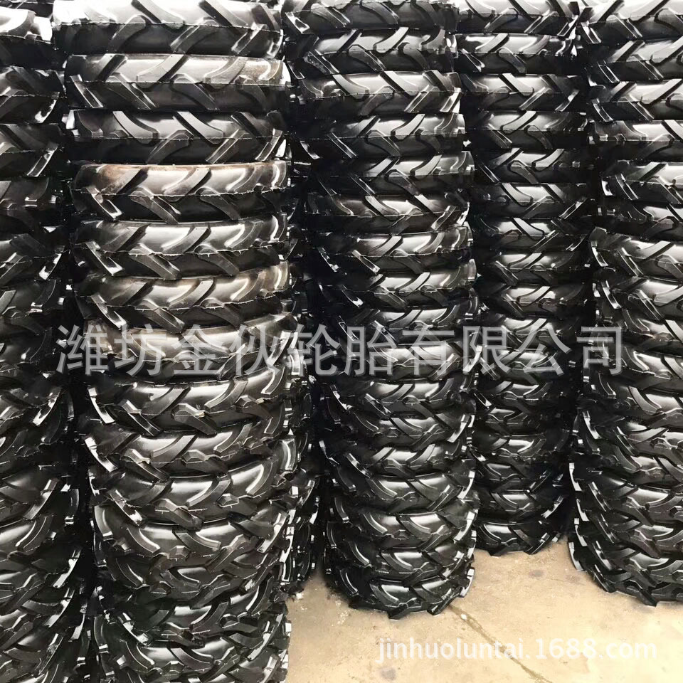 厂家直销4.00-10微耕机400-10人字花纹农用机械轮胎耐磨防滑