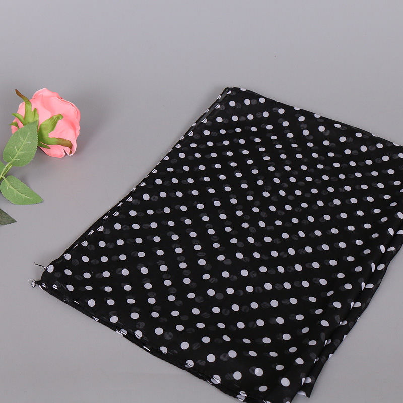 4#黑色 (2)- 印花雪纺丝巾 新花色