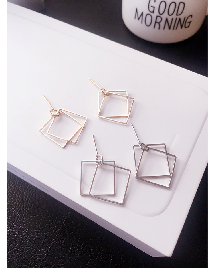 Geometric Earrings Silver