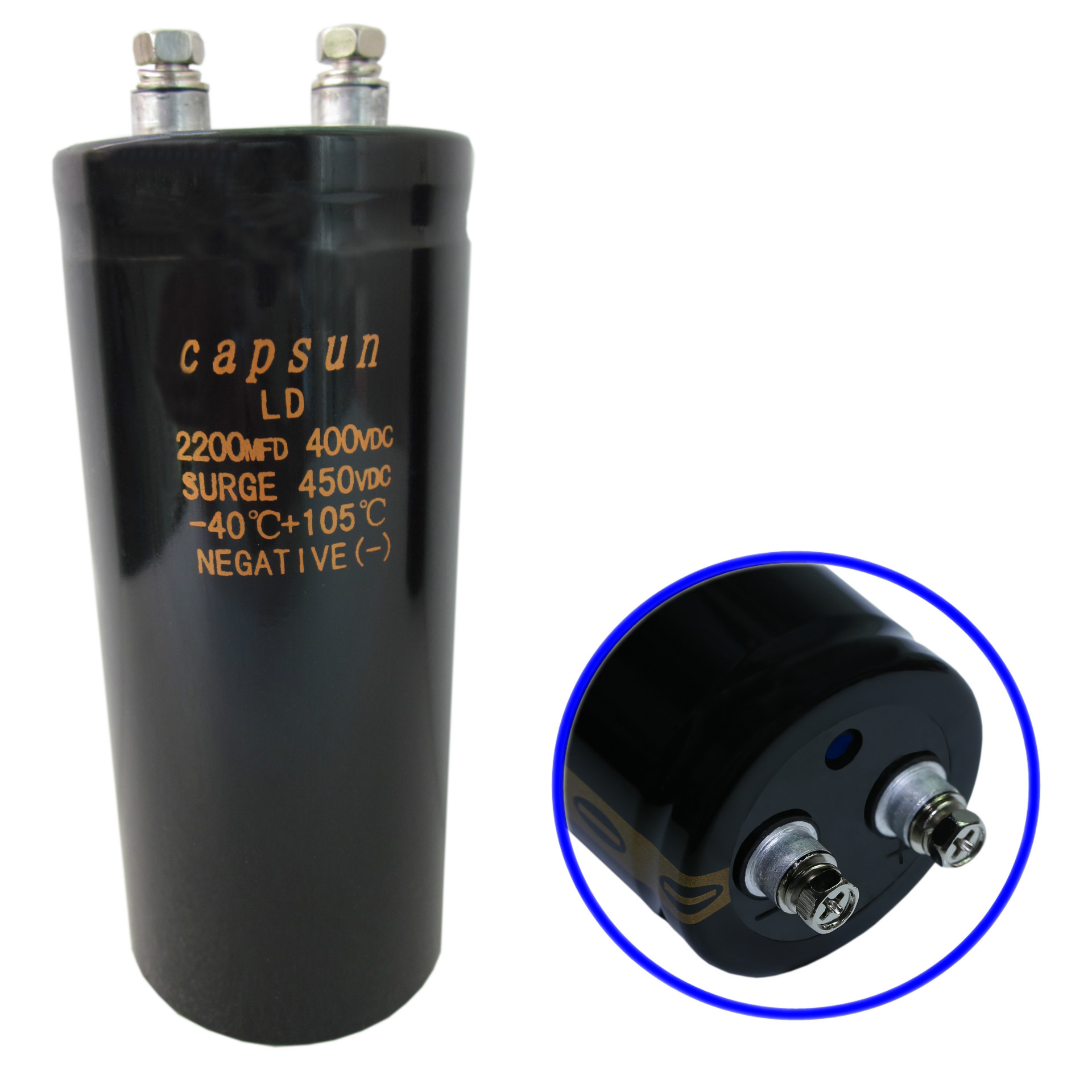 高储能电容器电解电容400V2200uf 电解电容,滤波铝电解电容器