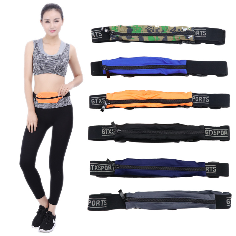Korean Version Of The's Ultra-thin Lycra Close-fitting Invisible Outdoor Running Mountain Climbing Cycling Sports Waist Bag Mobile Phone Bag Wallet