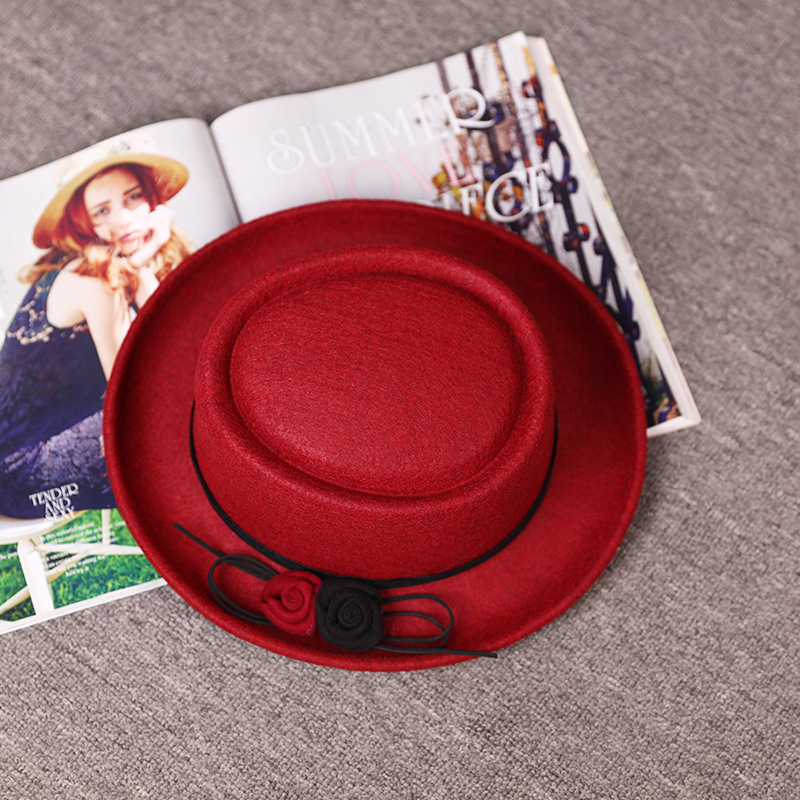 2020 sombrero de Jazz de lana estilo coreano sombrero de mujer otoño e invierno al aire libre cálido sombrero de mujer Amazon fábrica al por mayor image 6