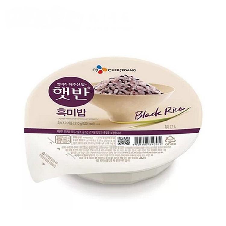 South Korea Instant Hyesung Black Rice, Five-Grain Rice, Instant Convenient Rice for Microwave Heating 210g