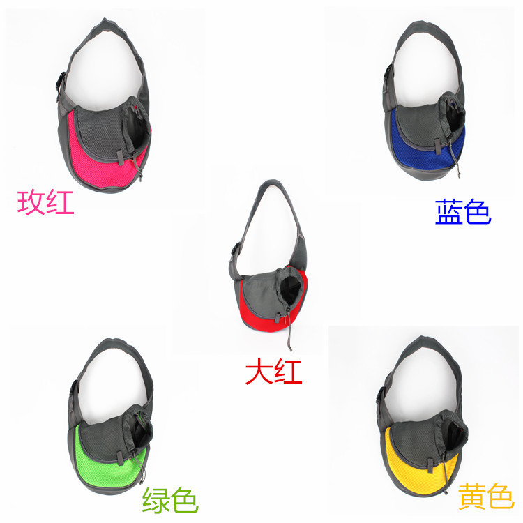 宠物外出单肩包斜挎包宠物包泰迪猫狗外出袋子便携胸前斜跨单肩包