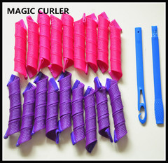 MAGIC CURLER 30 cm 20 hair curlers, magic curls, pear blossom curls, mesh bag
