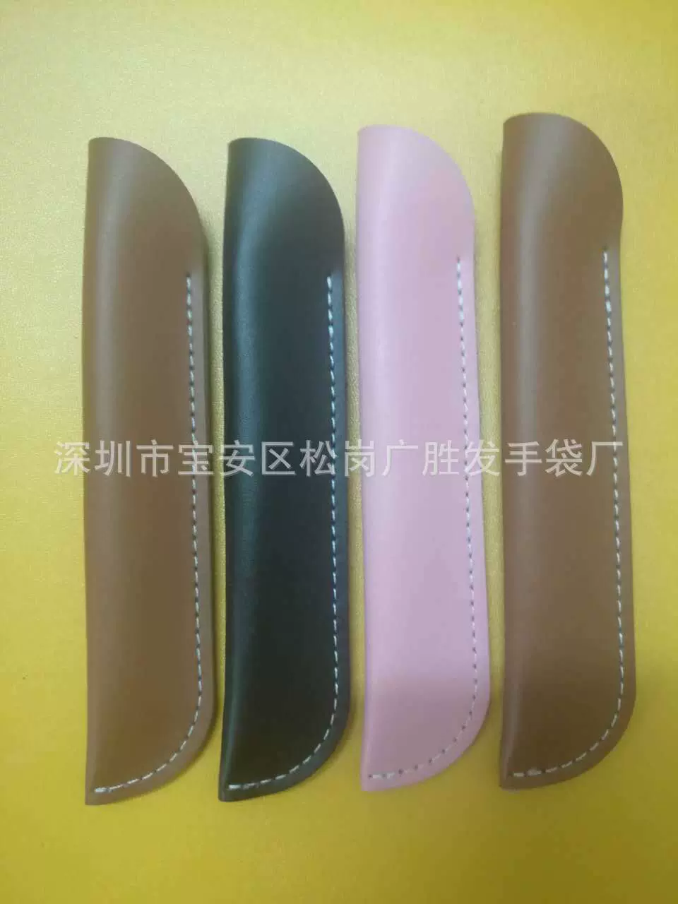 厂家生产夹镊子皮套 修眉镊子皮套 三件套镊子PU真皮皮套美容工具