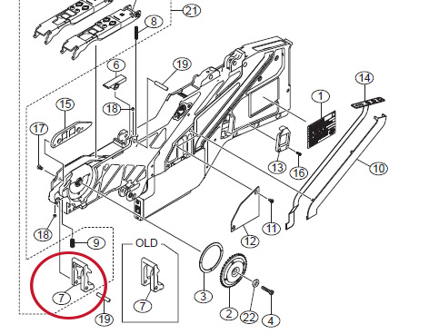 KHJ-MC245-00 LEVER TAPE GUIDE F YAMAHA 12MM�綯�ɴ����