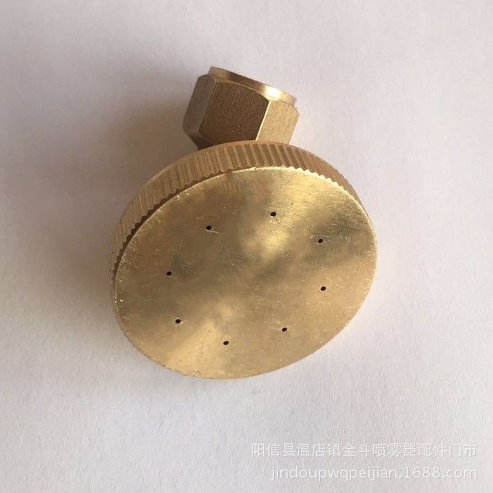 批发供应农业园林打药泵喷雾器打药喷头  纯铜加大加厚高压八眼头