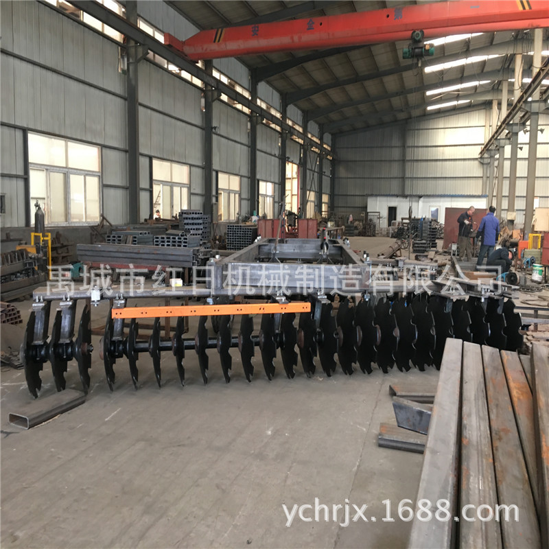 批发圆盘耙48片液压缺口重耙  5.3米折翼圆盘耙  配套圆盘耙