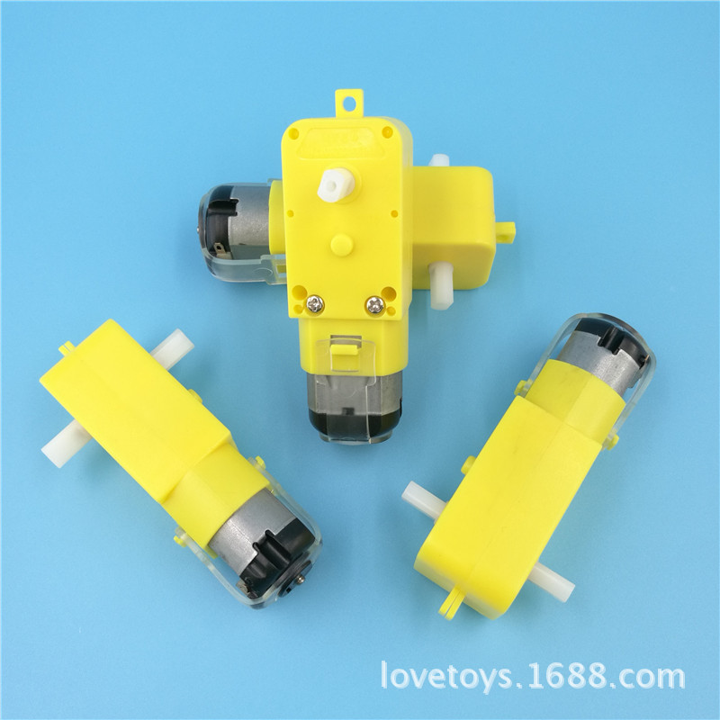 厂家直销TT马达电机双轴直流减速电机 DIY儿童玩具齿轮箱配件|ru