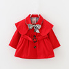 Demi-season children's trench coat, children's clothing, wholesale