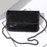 Демисезонная маленькая сумка клатч, складной ремешок для сумки, цепь, европейский стиль