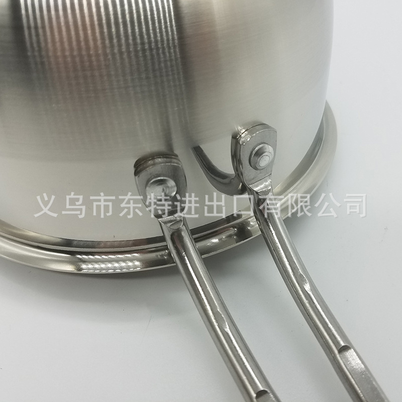 Factory direct sales of stainless steel single-handle milk POTS, household small cooking POTS, milk POTS, steel-handled instant noodle gift milk POTS detail image 9