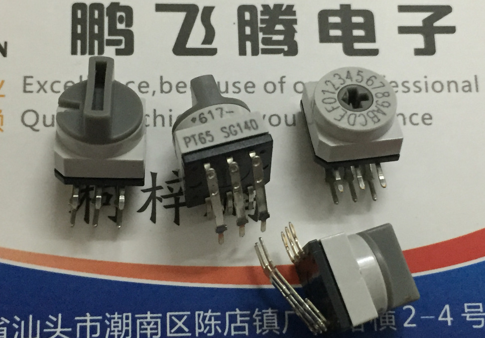 德国HARTMANN PT65-SG140 0-F/16位旋转编码拨码开关 弯脚侧调3:3