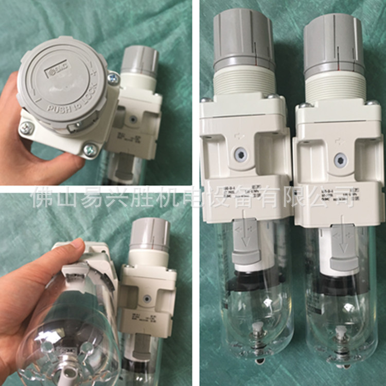 正品日本SMC过滤减压阀AW30-F02BE-B G1/2方形压力表过滤调压阀