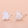 Small universal fashionable earrings, silver 925 sample, Korean style, simple and elegant design