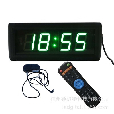 Electronics Clock Countdown 1.84 Meeting timer Digital Clock green With remote control function Adjustable
