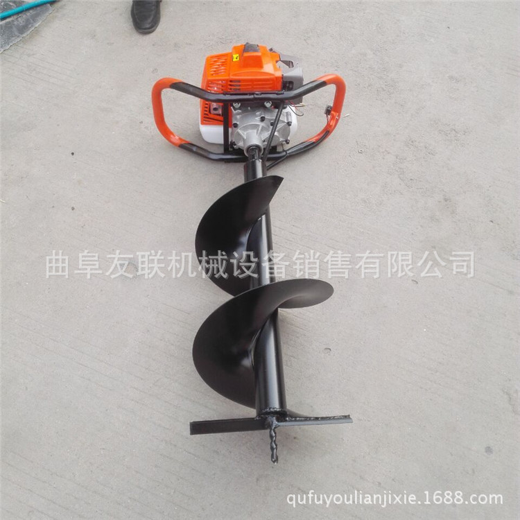 大棚果树立杆埋桩机 大棚栽桩立柱打坑机 大功率挖坑机43