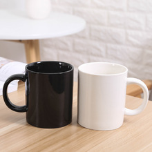 11oz陶瓷杯炻瓷杯新骨瓷杯直筒国际杯广告杯咖啡杯可印logo马克杯