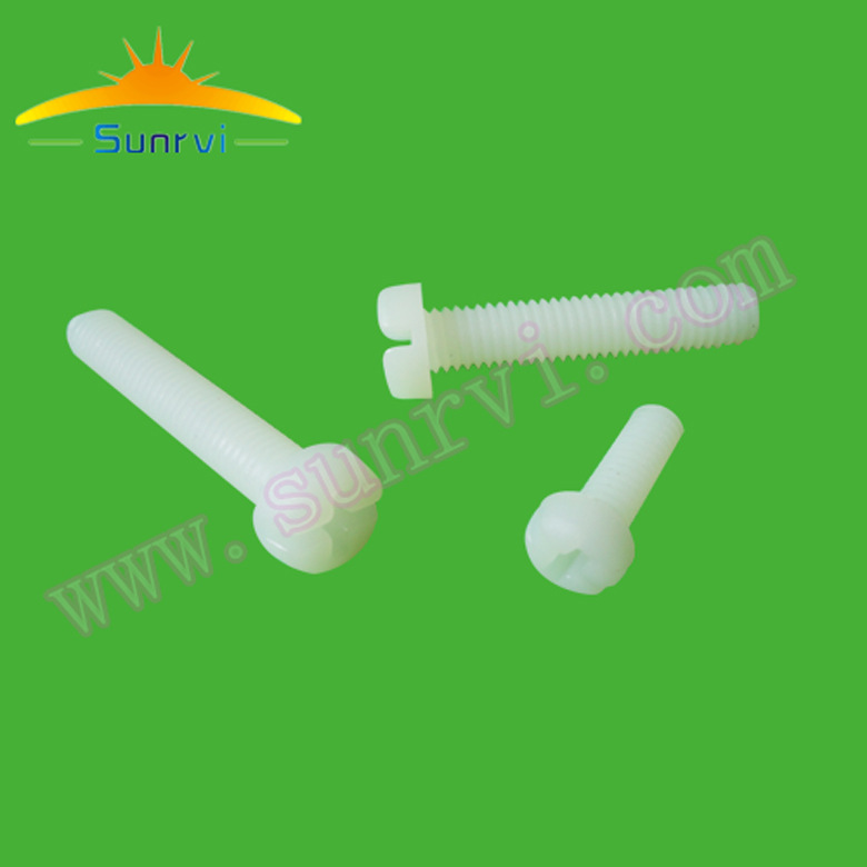 M3X6塑胶螺丝 耐酸碱耐高温绝缘螺丝M3*6 尼龙塑料螺丝m3*6