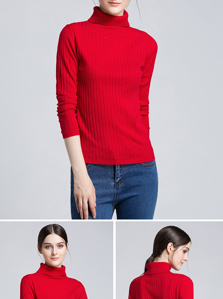 long-sleeved slim knit bottoming shirt  NSYH22101