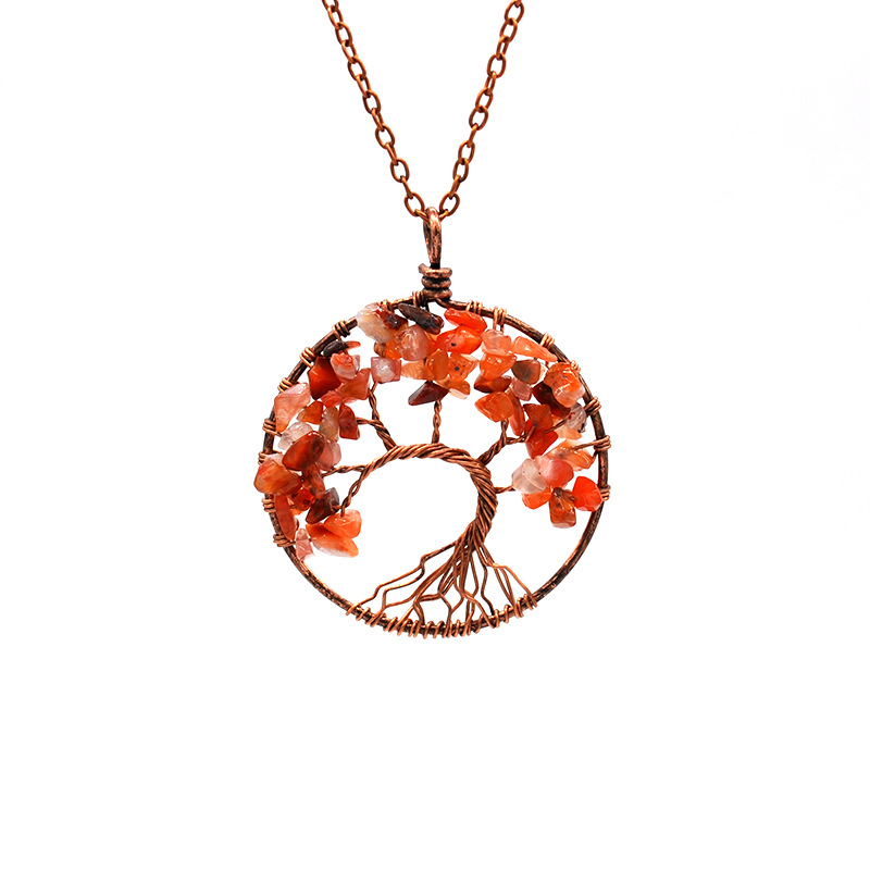 Ethnic Style Leaf Agate Plating Necklace 1 Piece