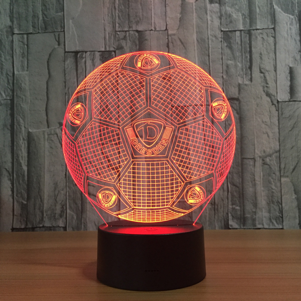 遥控触摸七彩 3D灯 创意礼品台灯 led灯小夜灯