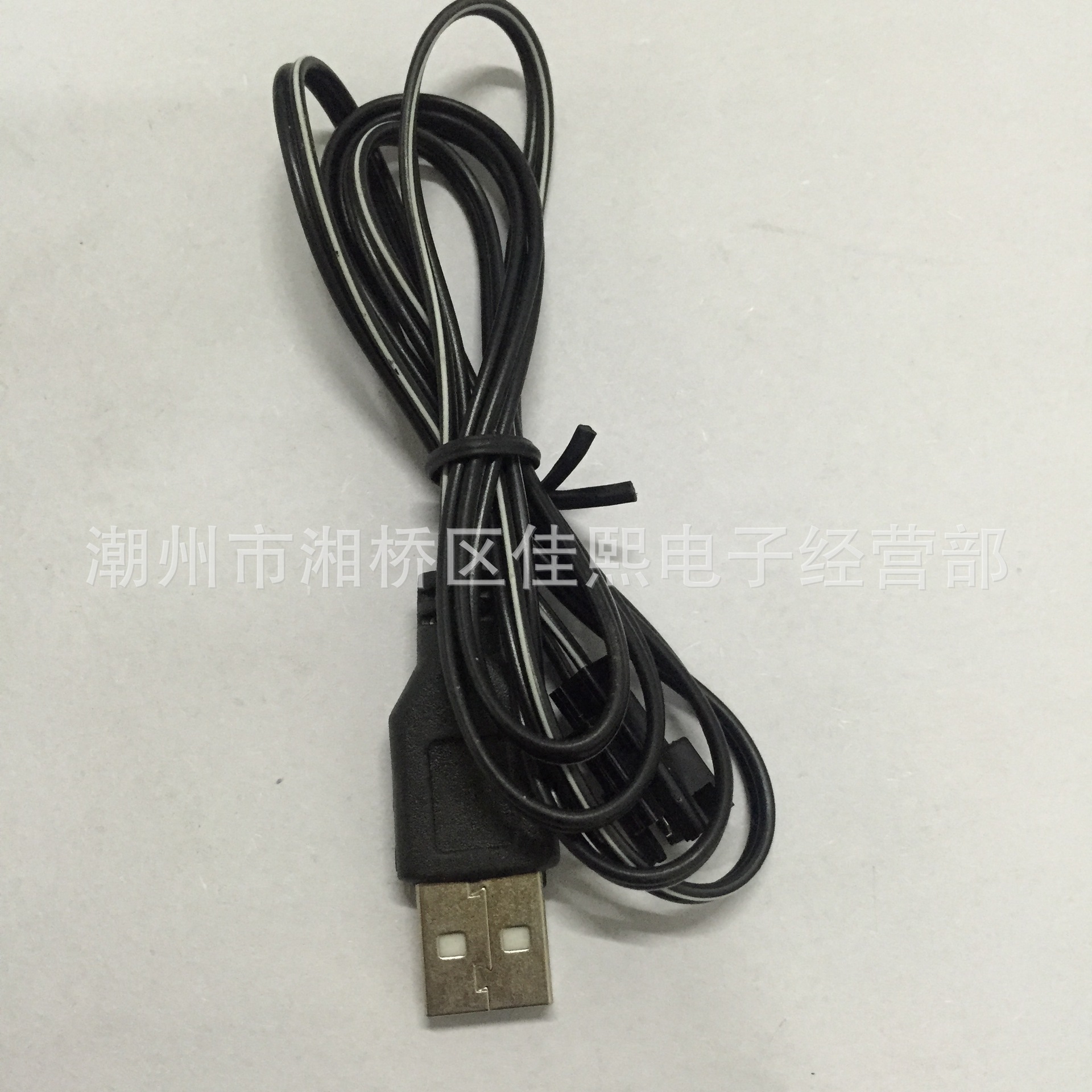 厂家直销USB玩具数据线 电池充电线 USB带SM接头定制批发|ms