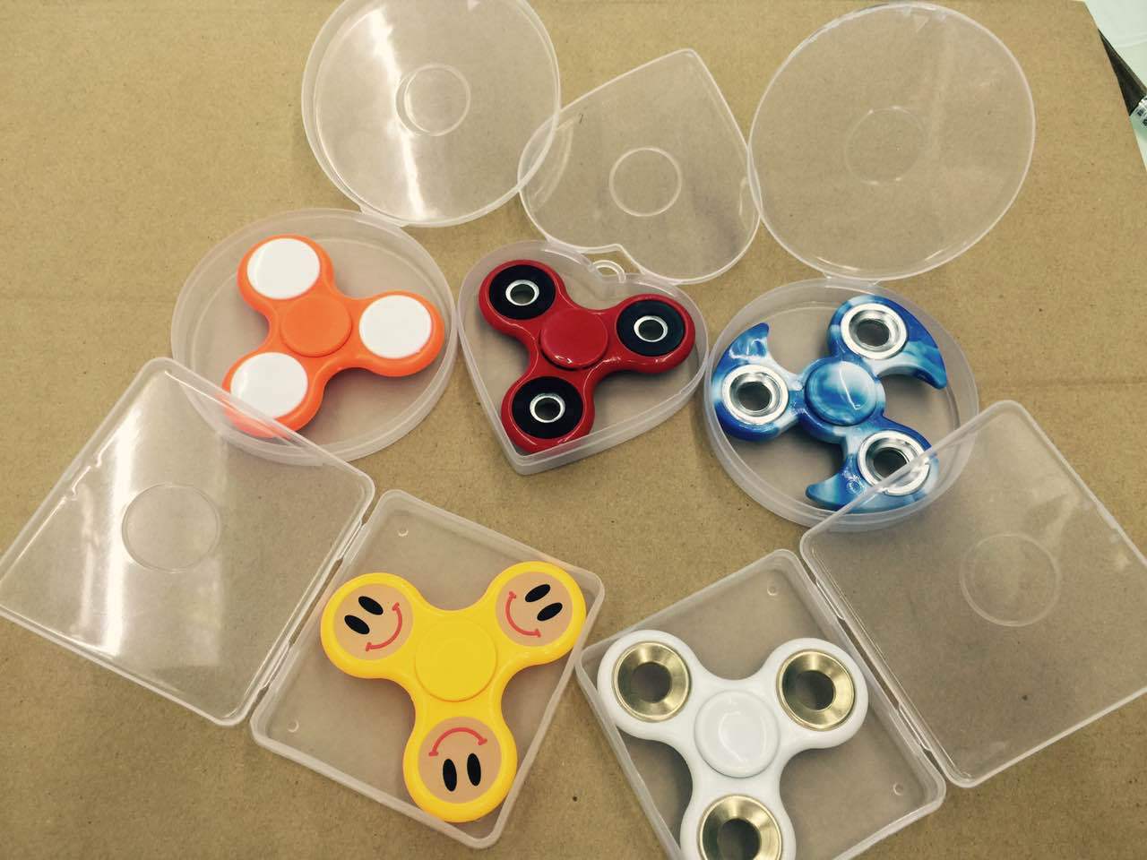 厂家批发塑料包装容器指尖陀螺塑料盒玩具指尖陀螺包装塑料盒子
