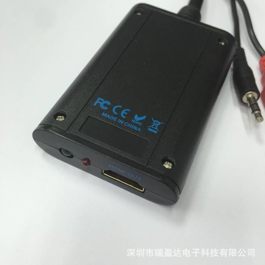 VGA To HDTV converter with USB with audio video converter 3
